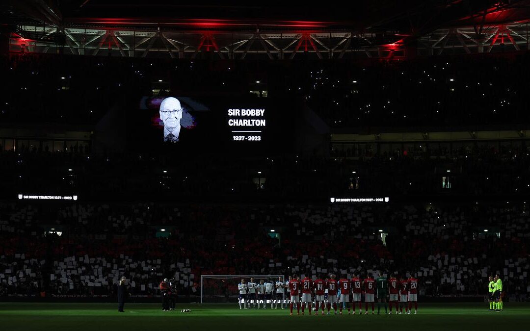 Wembley crowd pays tribute to Bobby Charlton before England Euro 2024 qualifier