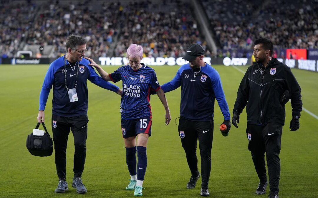 US star Rapinoe departs football with injury and defeat in NWSL final