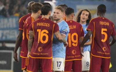 Serie A: Lazio and Roma share spoils in heated derby draw; Inter beat Frosinone